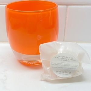 Glassybaby Sweet Patootie hand blown glass votive candle holder